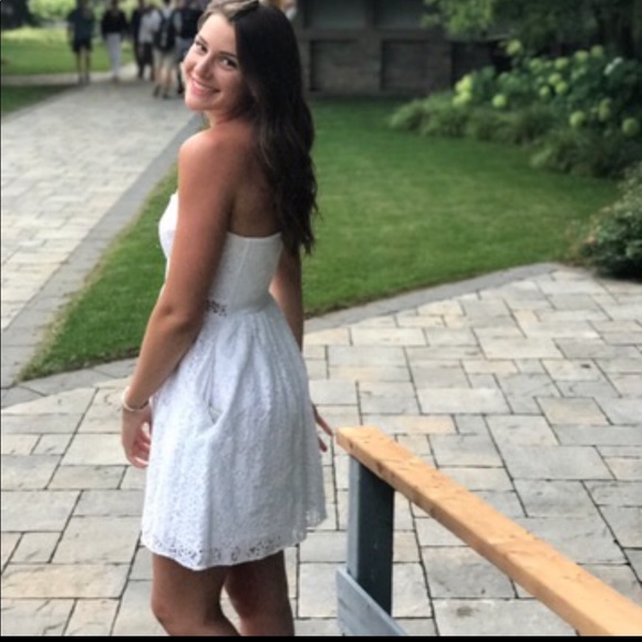 Lily Pulitzer Strapless White Dress - Picture 2 of 3